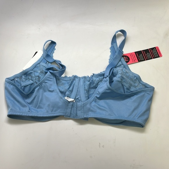 Women’s Lilyette Comfort Lace Minimizer Bra 38C, Blue Sky Ahead New With Tags! - Picture 3 of 9
